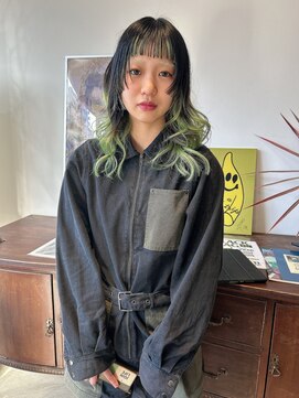 ヘアーアイストゥーレ(HAIR ICI TRE) 姫カット　デザインカラー　インナーカラー　担当渡邉桜桃