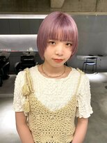 リール(rire)&nbsp;デザインカラーレイヤーカットウェットヘア夏オリーブベージュ