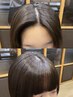 【割れ・浮く前髪・富士額】クロスパーマ前髪縮毛+前髪カット