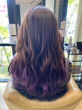 ブッシュ 水広店(BUSH) デザインカラー/裾カラー/毛先カラー/パープル