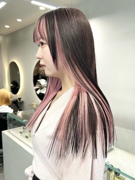 ソル ジングウマエ(SOL JINGUMAE) ミルクティーベージュレイヤーインナーカラーグレージュカラー