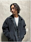 大人グランジパーマ/メンズミディアム/ミディアムパーマ