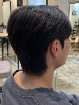 ノラ ヘアーサロン(NORA HAIR SALON) 韓国シースルーマッシュ黒髪マッシュカルマパーマダウンパーマ