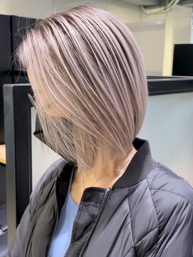 シオン(shion) ボブショート顔周りレイヤー韓国ヘア美髪_ba453751