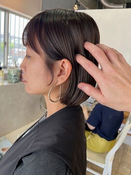 アスラン(ASLAN) 【aslan】結べるボブ/顔周りカット/ミントベージュ