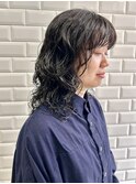 ミディアムウェーブパーマ【横浜/ミディアム/クリームパーマ】