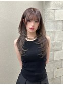 松尾菫菜/レイヤーカット/ハイトーン