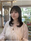 顔周りレイヤースタイル