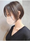 武蔵小杉ベージュカラーくびれショートボブくびれショートカット