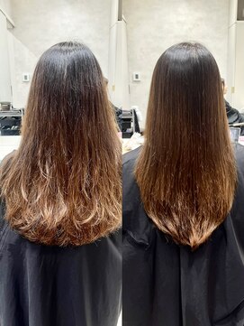 シンズ 銀座(sins) 年齢とともに広がる髪、sinsストレートでしっとりまとまる髪に♪