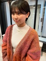 【表参道sheta小林】黒髪コンパクトショート ボブルフ　前髪