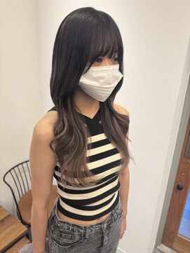 リリアーナ(LILIANA) エクステ シールエクステ バレイヤージュ ブリーチ 韓国ヘア