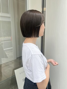 ソア(soa) ボブ/ミニボブ/ぷつっとボブ/グレージュカラー