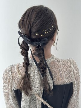 ザック ヴィ(ZACC  vie) ツインヘアアレンジ/結婚式ヘアセット/およばれヘア