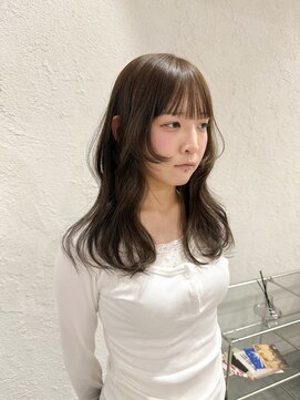 リイチ(LIICHI) beige×face line cut