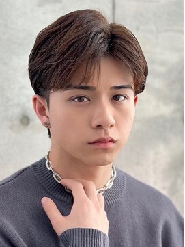 ロンドワン 三宮元町(Lond one) 韓国風フェザーパーマ/センターパート