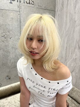 ロンドルピナス 小倉(Lond Lupinus) 黒髪カタログ/オリーブグレー/ココアベージュ/小顔に見せるヘア