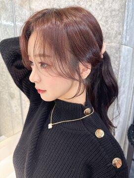 ロンドメリア 天神大名店(Lond Melia) イメチェンヘアスタイル小顔に見せるヘアココアベージュ