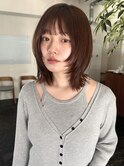 レイヤーボブ　ボブウルフ　顔まわりレイヤー