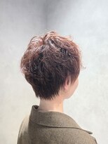 エンクス(enx) ミルクティーブロンド/ダークブルー/デジタルパーマ/鶴ヶ峰AW62