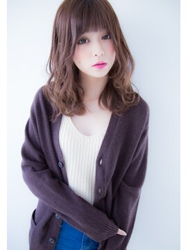 アンジュ ヘアー(Ange hair) アンジュヘアー　大人かわいい　うぶバング　無造作ウェーブ
