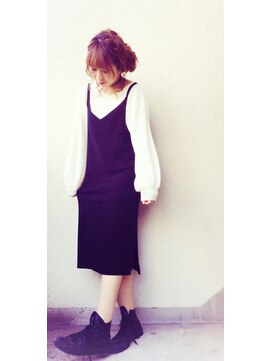 アイビス(AIBIZ) 編み込みゆるふわアレンジ