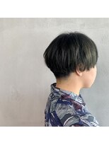 タグ(#tag)&nbsp;#モスグリーンの刈り上げマッシュ