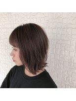 テラスヘア 新潟駅南(TERRACE hair)&nbsp;外ハネ&パープルグレージュ