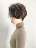 くびれハンサムショート 前下がり小顔カット