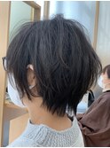 黒髪×ショートボブ