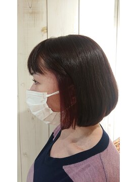 ギャレット 新宿店(Garret) イヤリングカラー×ボブ