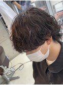 波巻きパーマツイストスパイラルパーママッシュメンズパーマ