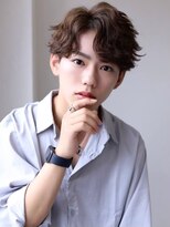 ソイクフ(SOY KUFU)&nbsp;MEN’S HAIR マッシュパーマアッシュブラックカルマパーマ