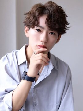 ソイクフ(SOY KUFU) MEN’S HAIR マッシュパーマアッシュブラックカルマパーマ