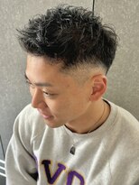 ニアウ 太田店(Niau)&nbsp;メンズパーマ波巻きスパイラルパーマツイストスパイラルパーマ