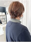 福山市美容室Caary春ヘア30代40代人気レイヤーショートスタイル