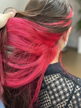 スナリー(Snaly) インナーカラー/レッド/赤/推しカラー/カラートリートメント