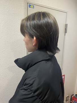 アジールヘア 所沢プロペ通り店(agir hair) エアリーウルフ美髪ケアブリーチコントラストハイライト所沢練馬