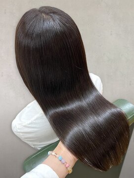 スティル ヘア(Still hair) 縮毛矯正ロング♪コスメストレート髪質改善ココアベージュ