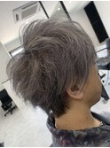 ダブルカラー×シルバーアッシュ