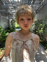 スタニング 渋谷(STUNNING.) 90sブロンドショート/ブリーチカラー/ハイトーン/ベージュ