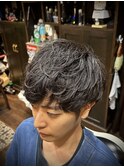ナチュラルパーマ　ニュアンスパーマ　メンズマッシュ　池袋