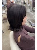 【Velis】イルミナカラーの暗髪外ハネミディアム♪