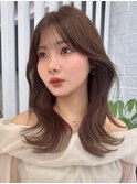 韓国スタイル/ナチュラルくびれヘア_くびれ巻き_レイヤーカット