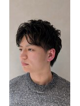 ヘアラウンジラック(Hair Lounge LUCK) センターパート×ゆるスパイラルパーマ