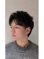 ヘアラウンジラック(Hair Lounge LUCK) センターパート×ゆるスパイラルパーマ