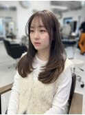 韓国くびれロング レイヤーオルチャン小顔前髪 艶髪 髪質改善