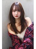 【ROSE】レイヤーカット＿姫カットレイヤー＿韓国風巻きロング