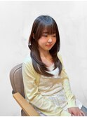 顔周りカット×ナチュラルワンカール
