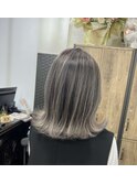 ハイライトバレイヤージュダブルカラーケアブリーチ20代30代